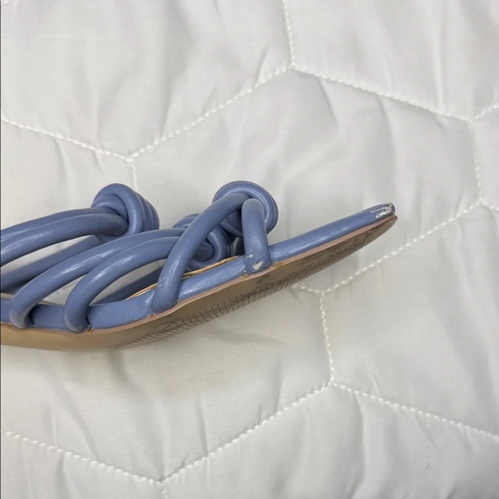 White House Black Market Blue Women's Slide Sandals